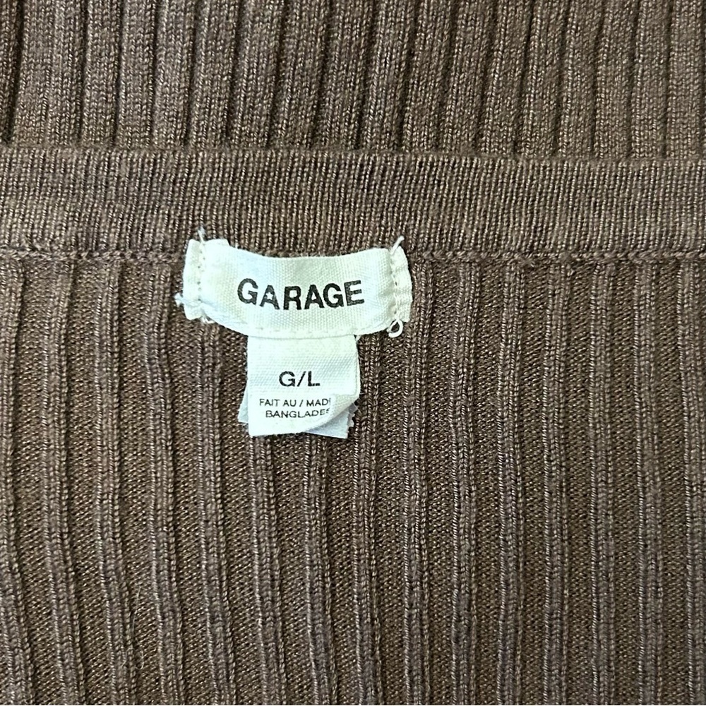 GARAGE Crop Ribbed Colorblock Sweater - Picture 7 of 7